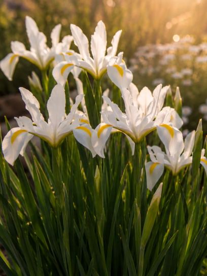 Iris hollandica "White Van Vliet"