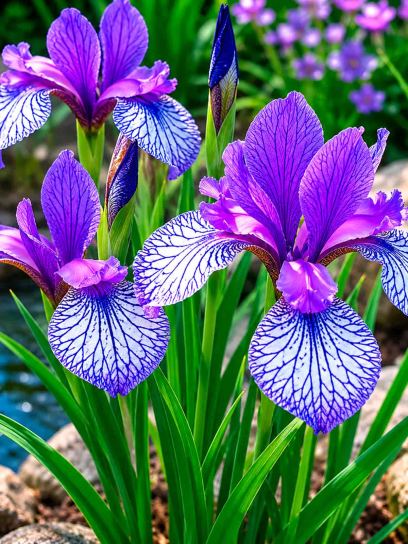 Iris sibirica "Flight of Butterflies"