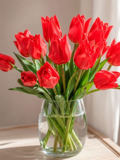 Tulip "Duc van Tol Scarlet".