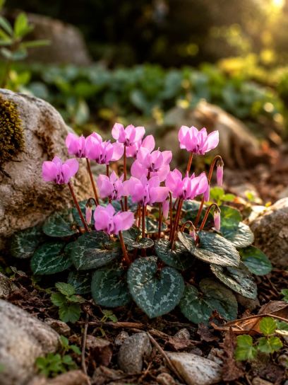Cyclamen coum -hybrids-