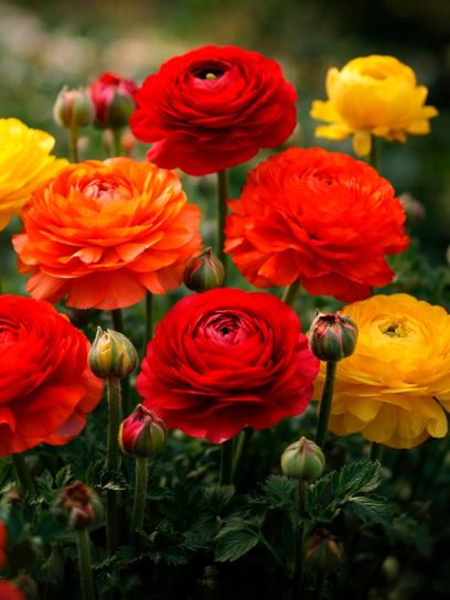 Ranunculus asiaticus "Aviv" mix