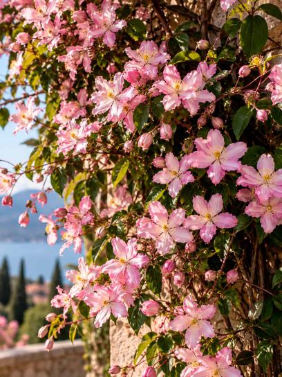 Clematis ‘Fragrant Spring’ (Montana)