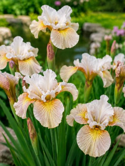 Iris sibirica "Lemon Veil"