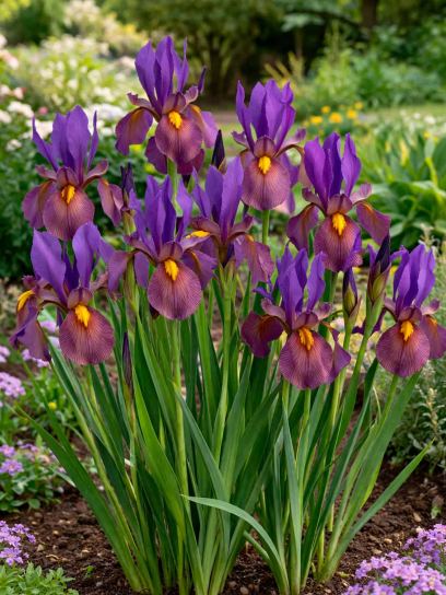 Iris hollandica "Tigereye"