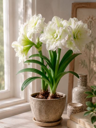 Hippeastrum "Polar Belle"