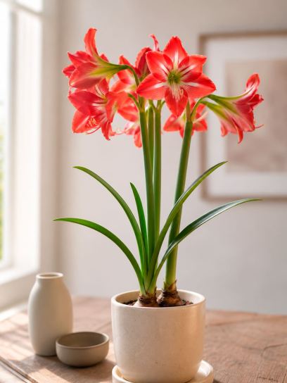 Hippeastrum "Striped Garden"