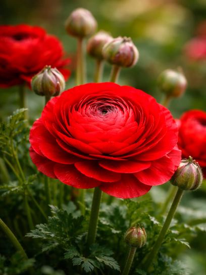 Ranunculus asiaticus "Aviv" Red