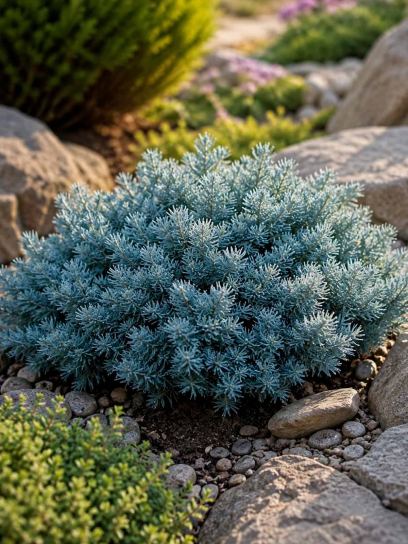 Flaky Juniper "Blue Star" container (P13)