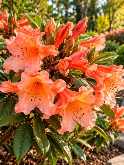 Rhododendron 'Tortoiseshell Orange'