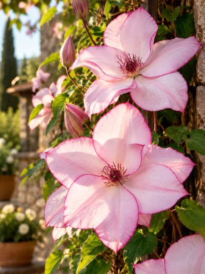 Clematis ‘Omoshiro’ (Large-flowered)