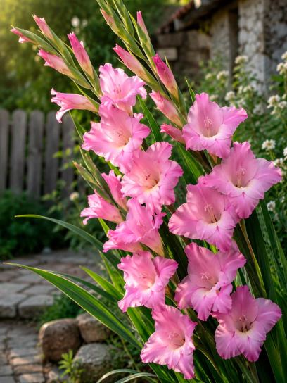 Gladiolus tubergenii "Charming Lady"