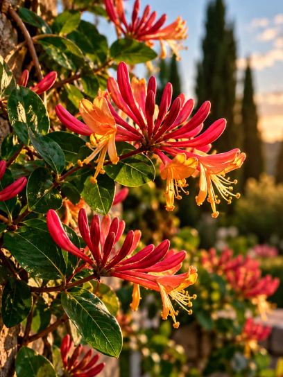 Honeysuckle ‘Goldflame’