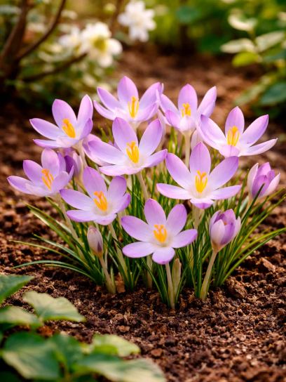 Crocus tommasinianus "Lilac Beauty"