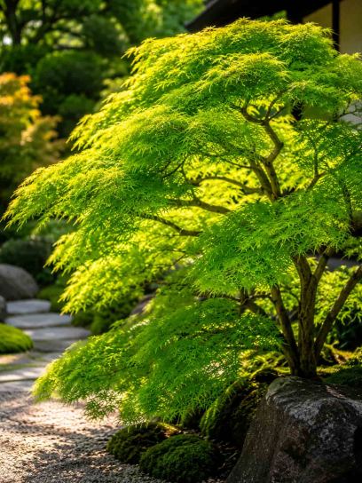 Japanese maple `Emerald Lace` container (P10)